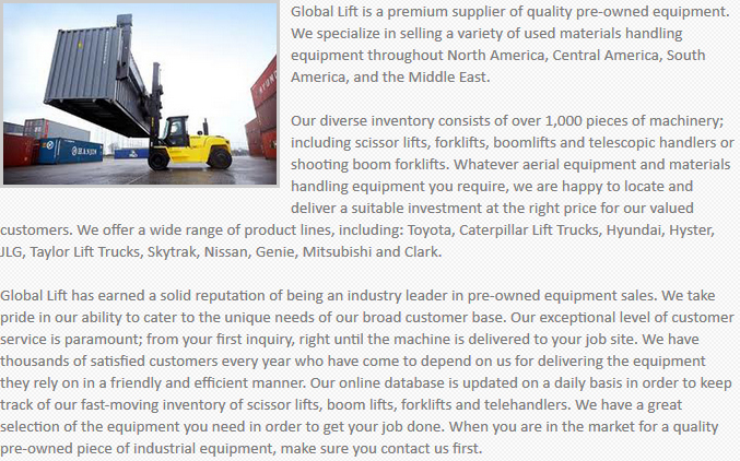 Global Lift Equipment Corpus Christi